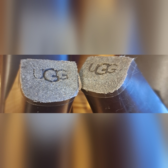 Ugg Brown Suede Sherpa Lined Boho Casual Neutral Slide Mule Clog Shoe SZ 8.5 - Picture 8 of 9